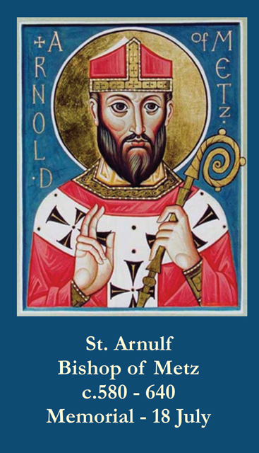 St. Arnulf (Arnold) Prayer Card